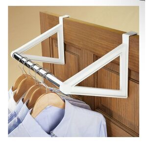 Over the Door Hanger Hanging Bar Rack for Clothes Towels Coats Robes New in Box‎